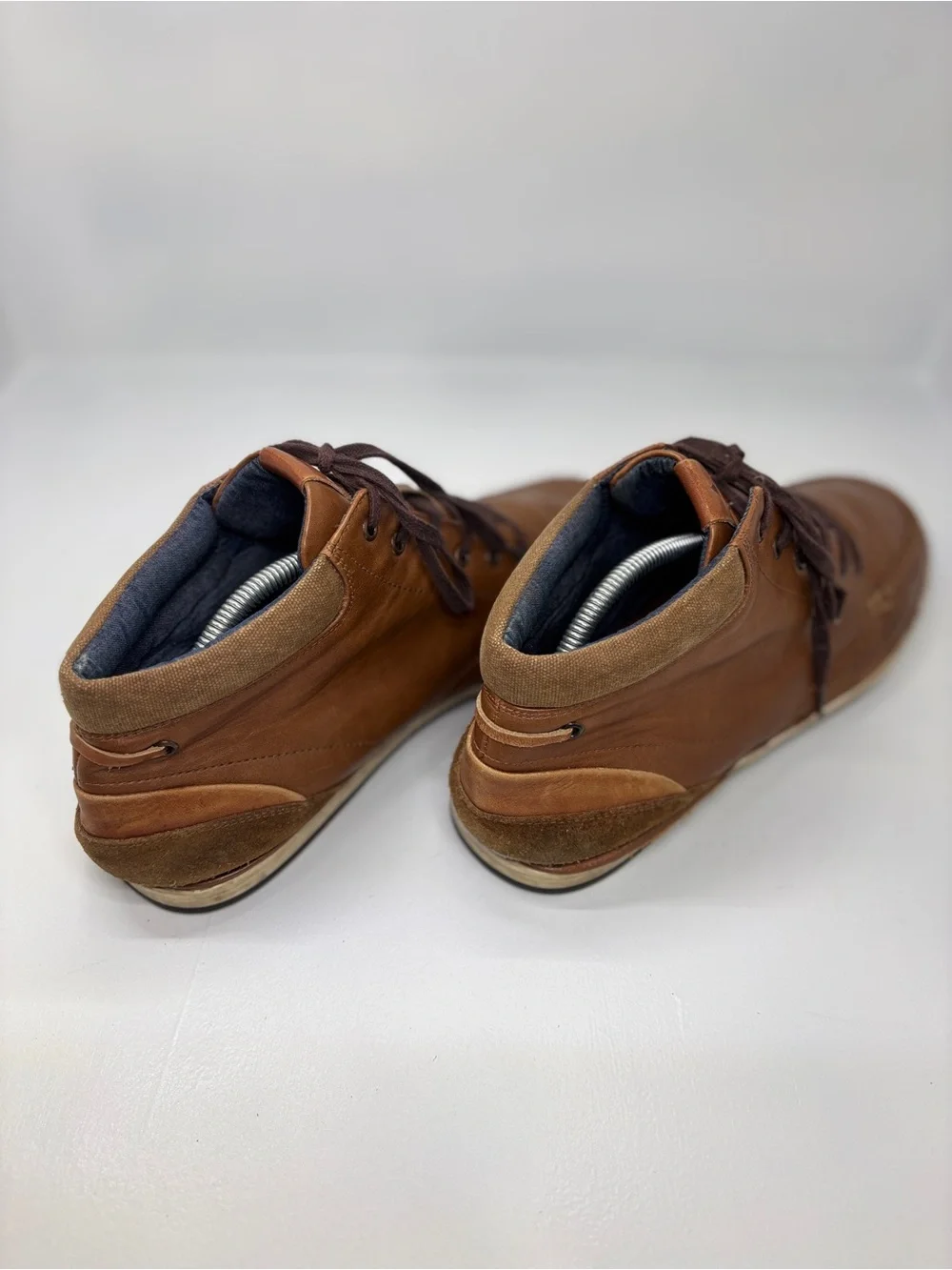 ALDO Brown Leather High Top Sneakers Chukka Casual Shoes Men’s 11 EU 44